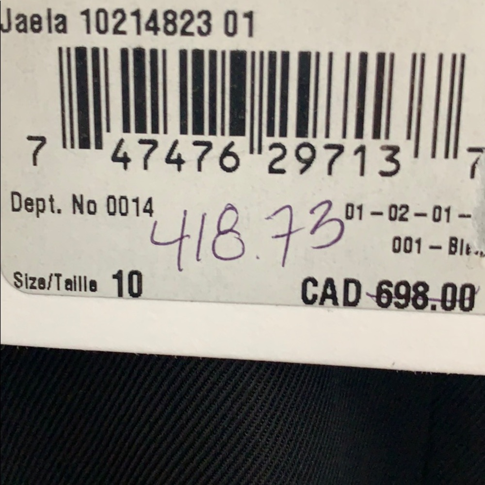 NWT Hugo Boss stretch fine wool jacket BLACK 10 - Picture 10 of 13